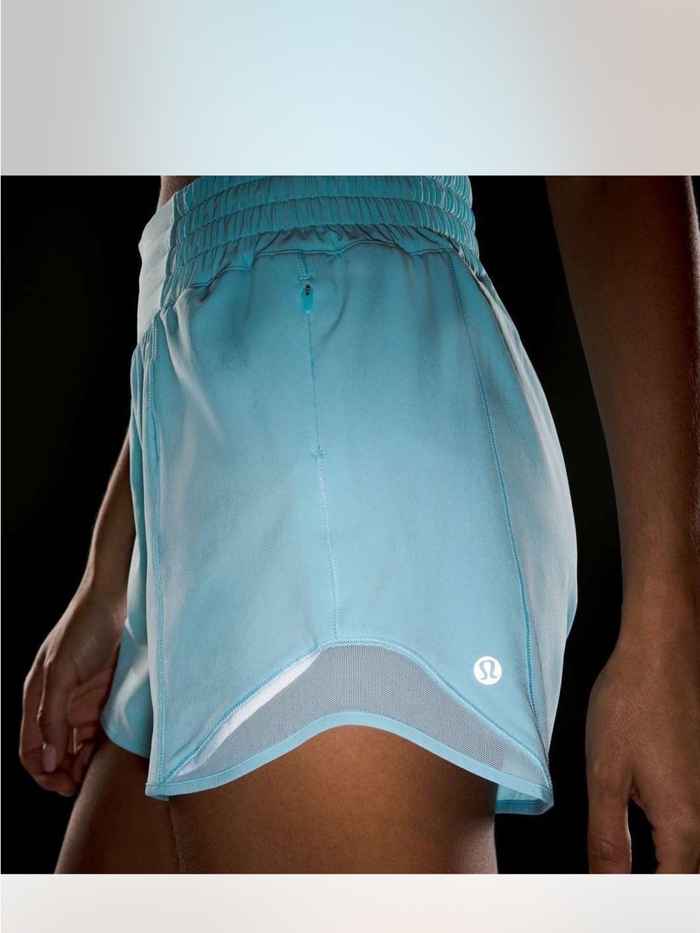 Lululemon Hotty Hot Short Blue Icing Size 6